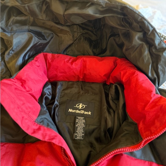 Red and Black Puffer Jacket - Picture 2 of 9